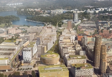 Hagastaden visionsbild 2030, Stockholms stad/White arkitekter