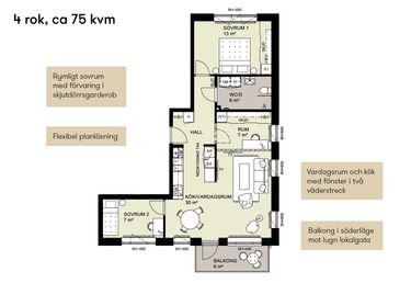 Planlösning 4 rok