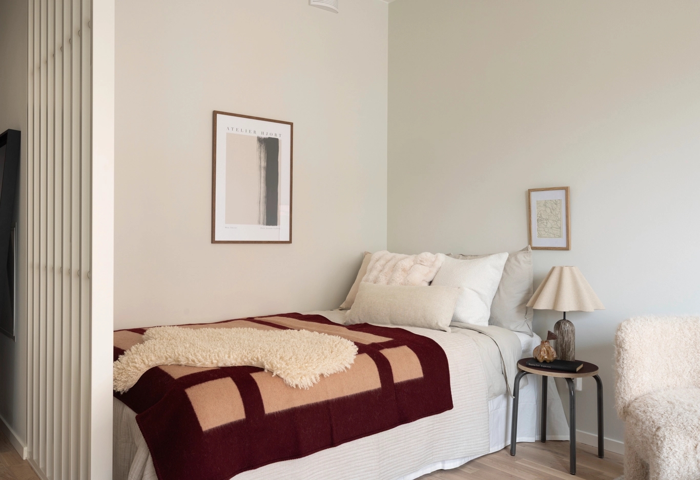 1 rok i Grönskan där bilden visar sovalkov-