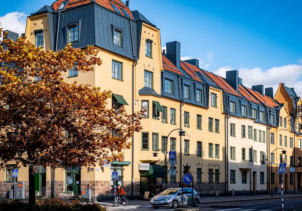 Gata med sekelskifteshus i Aspudden