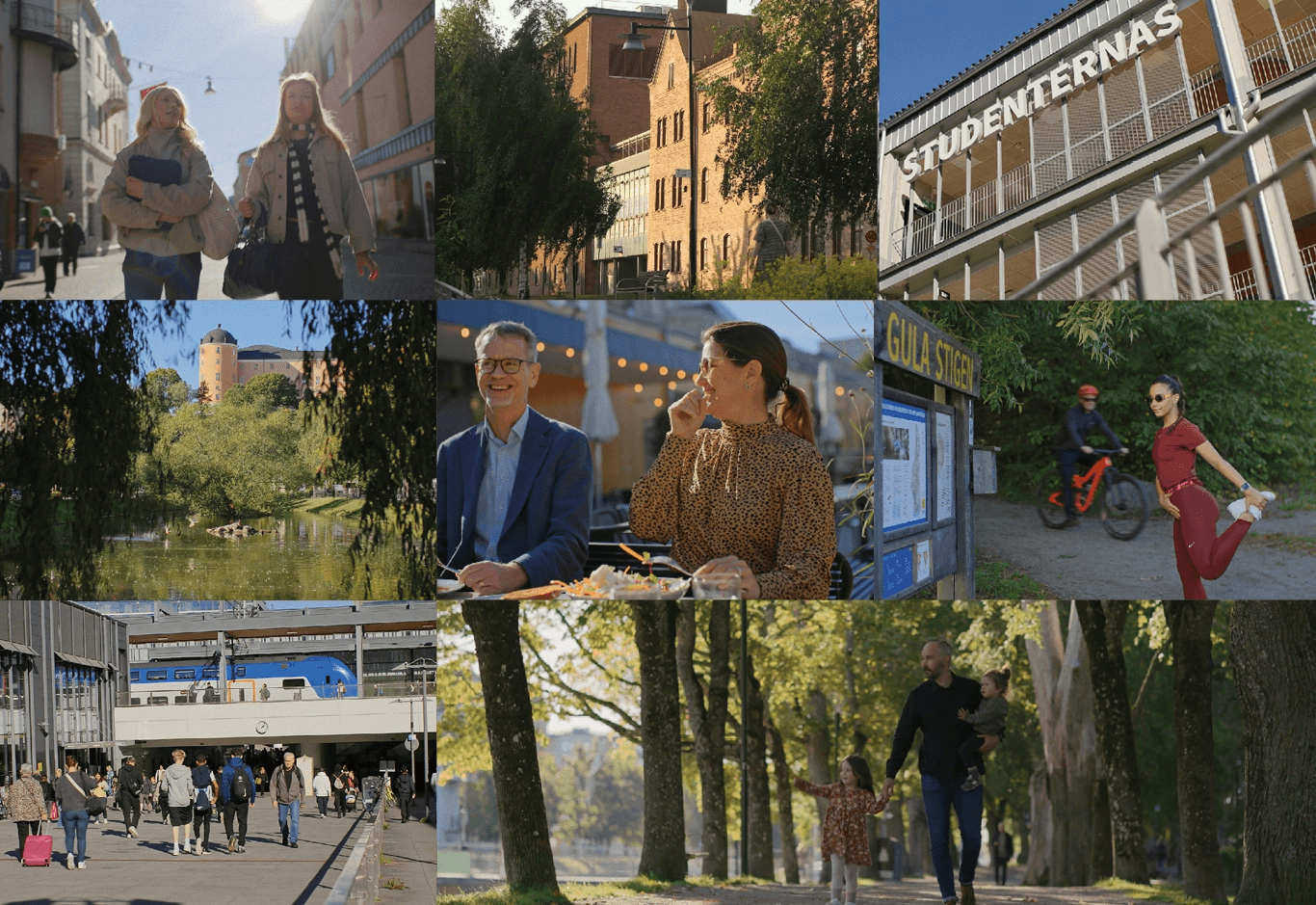 Sammansatt kollage med fyra bilder som visar delar av det industriella kulturarvet i Skeppskajen.