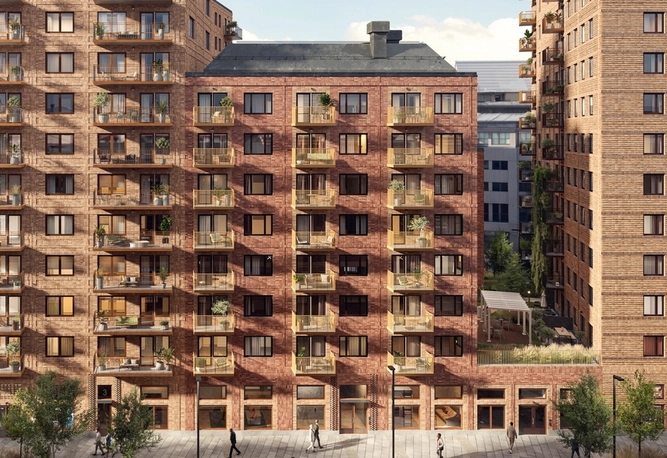 Tegelhus i Sundbyberg.