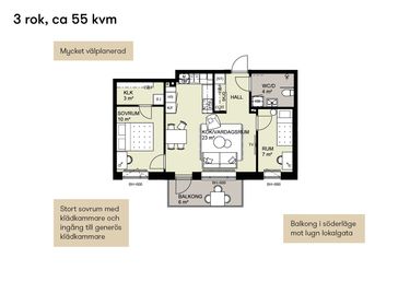 Planlösning 3 rok